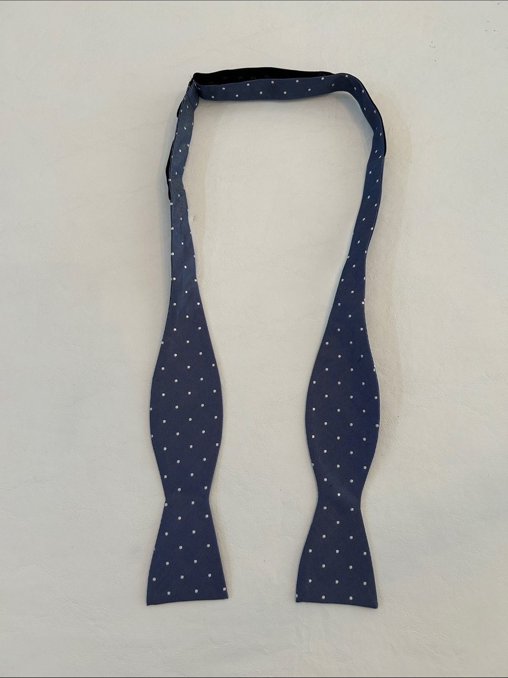 Silk Polka Dot Self-Tie Bow Tie